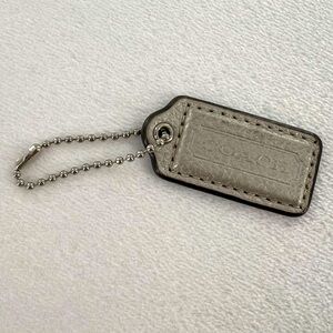 Coach Silver Bag Tag